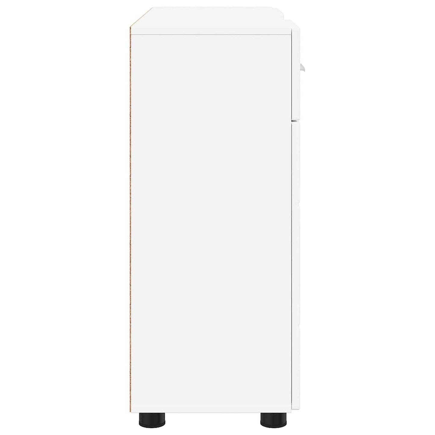 Wooden Cabinet White Engineered Wood
