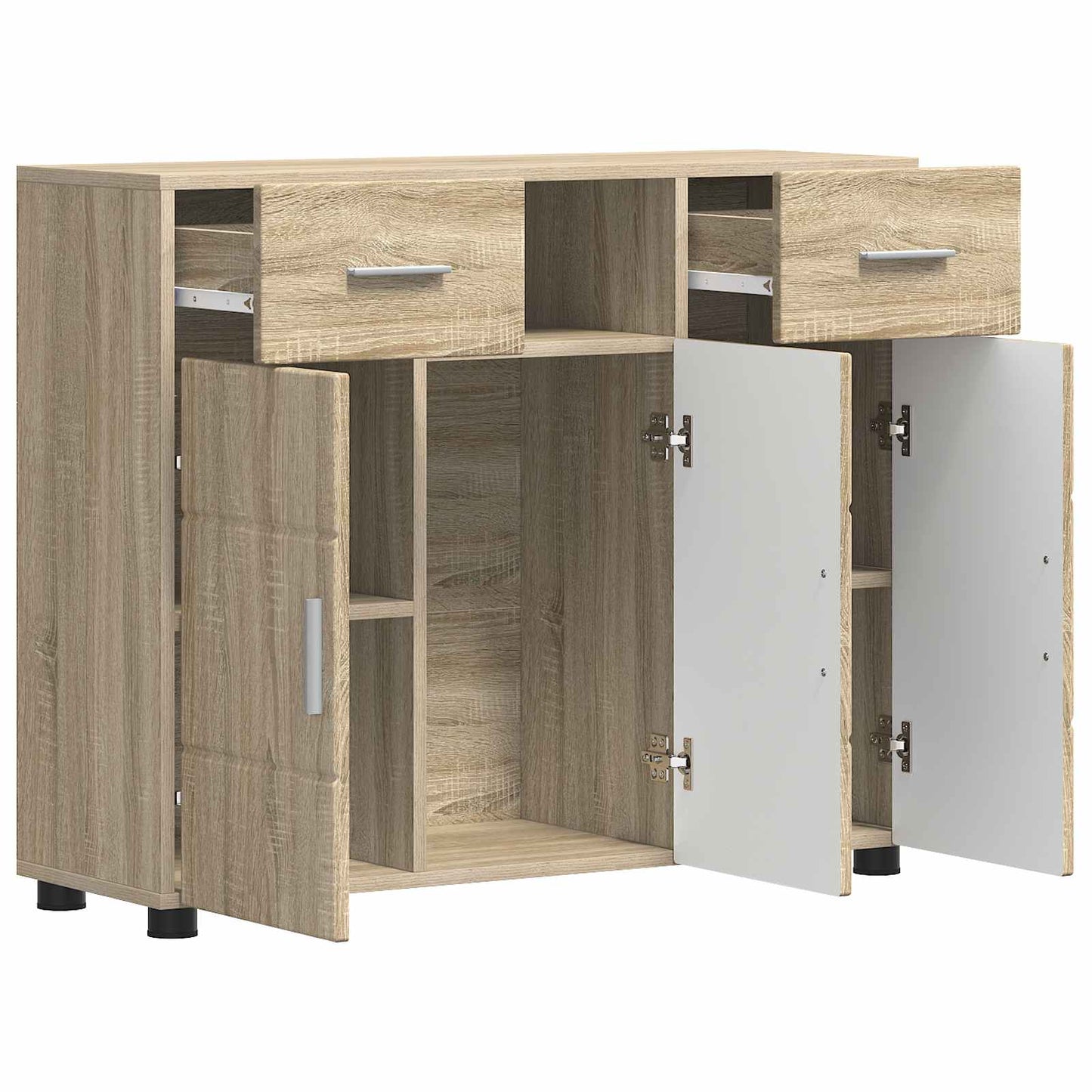 Wooden Cabinet Sonoma Oak 88.5 x 30.5 x 73 cm Engineered Wood