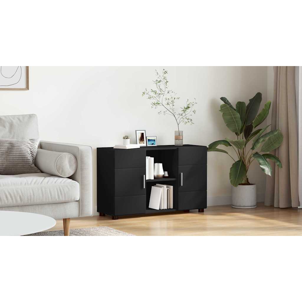 Sideboard FLORIN Black 88.5 x 30.5 x 55.5 cm Engineered Wood