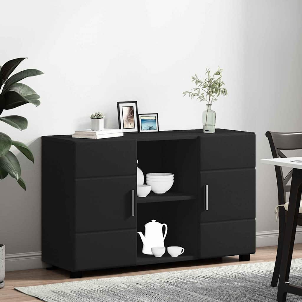 Sideboard FLORIN Black 88.5 x 30.5 x 55.5 cm Engineered Wood