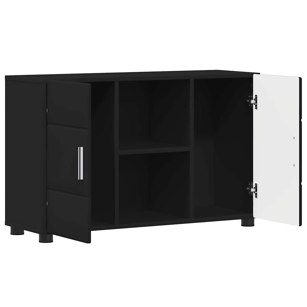 Sideboard FLORIN Black 88.5 x 30.5 x 55.5 cm Engineered Wood