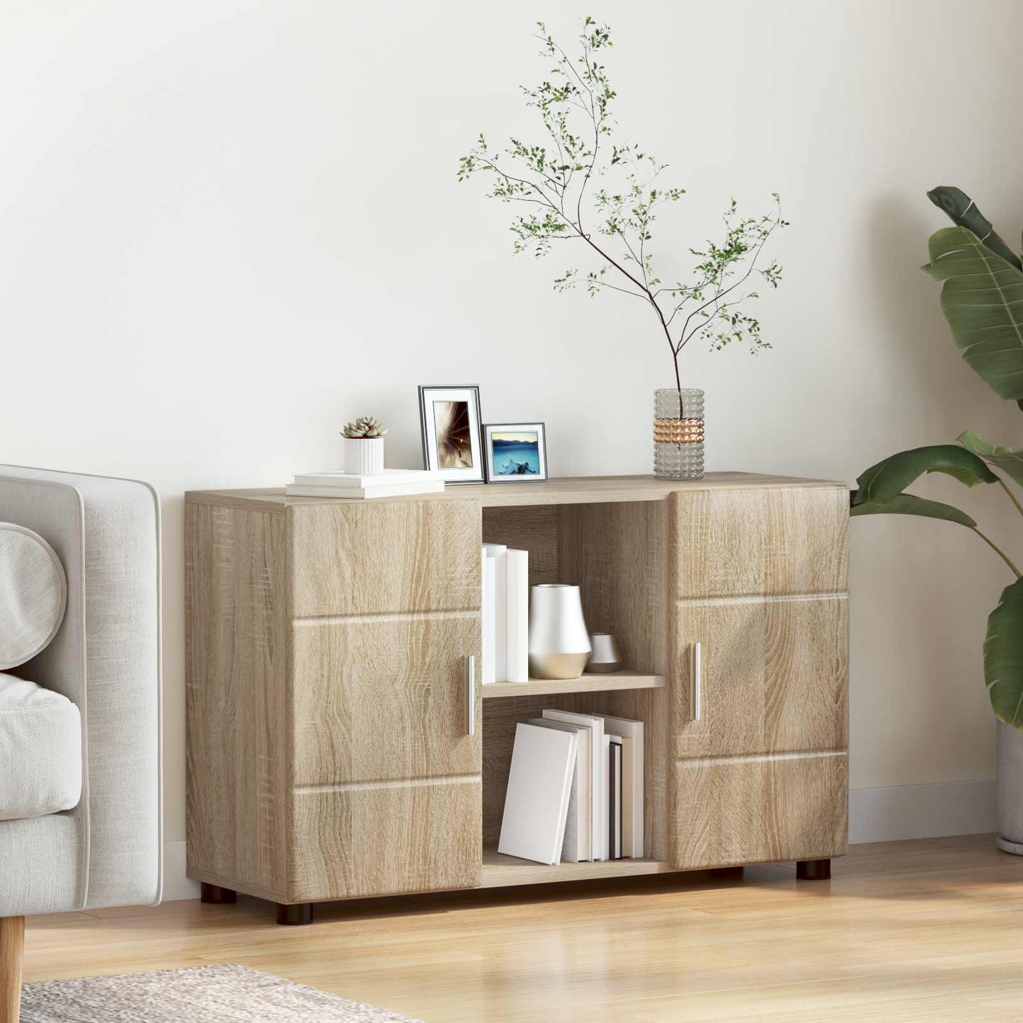 Sideboard FLORIN 88.5 x 30.5 x 55.5 cm Sonoma Oak