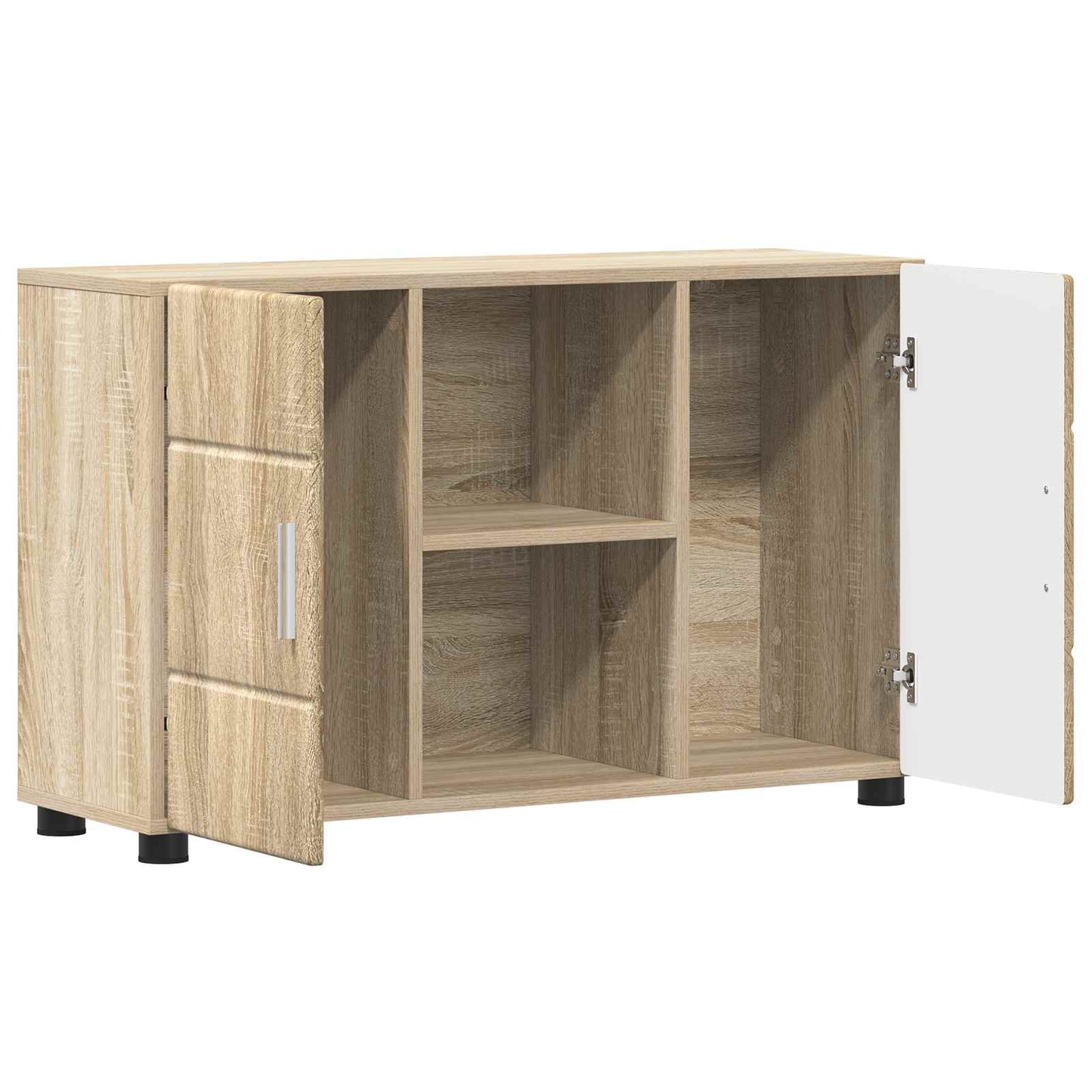 Sideboard with Shelf FLORIN Sonoma Oak 88.5 x 30.5 x 55.5 cm