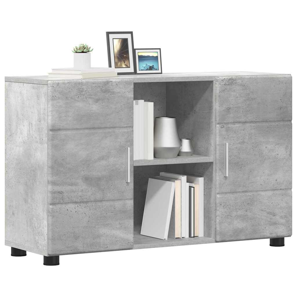 Sideboard with Shelf FLORIN Concrete Grey 88.5 x 30.5 x 55.5 cm