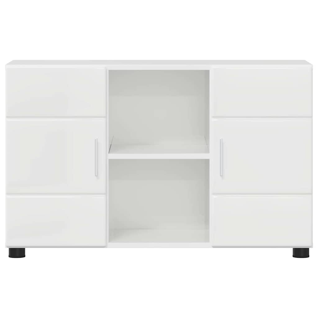 Sideboard FLORIN High Gloss White 88.5 x 30.5 x 55.5 cm