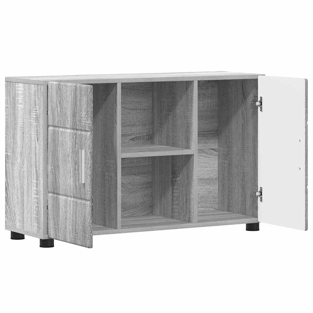 Sideboard with Shelf FLORIN Grey Sonoma 88.5 x 30.5 x 55.5 cm