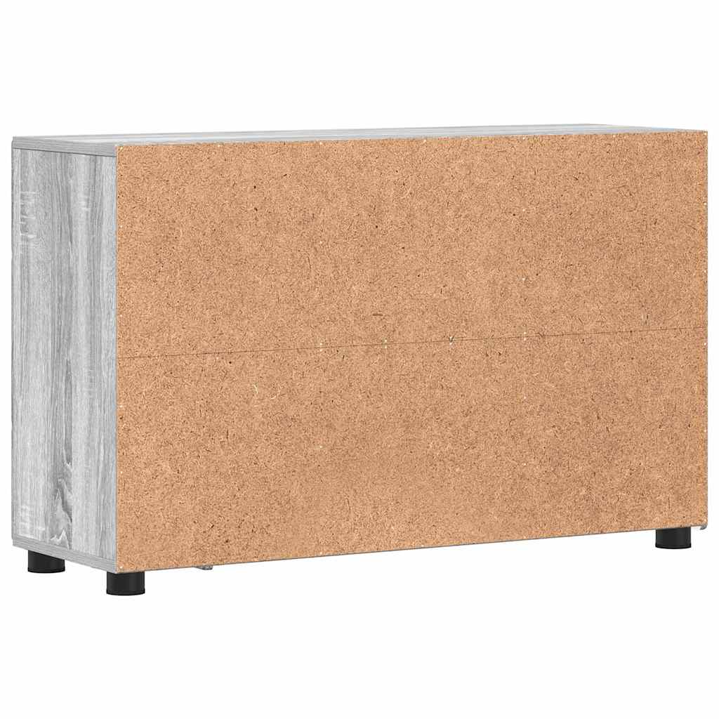 Sideboard with Shelf FLORIN Grey Sonoma 88.5 x 30.5 x 55.5 cm