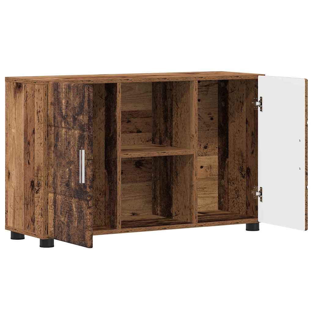 Sideboard FLORIN Old Wood 88.5 x 30.5 x 55.5 cm Engineered Wood