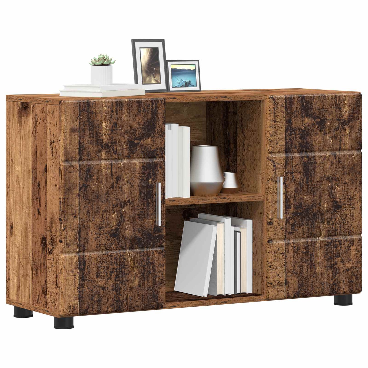 Sideboard FLORIN Old Wood 88.5 x 30.5 x 55.5 cm Engineered Wood