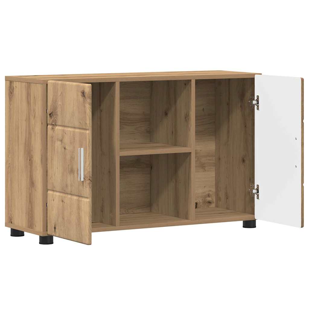 Sideboard with Shelf FLORIN Artisan Oak 88.5 x 30.5 x 55.5 cm