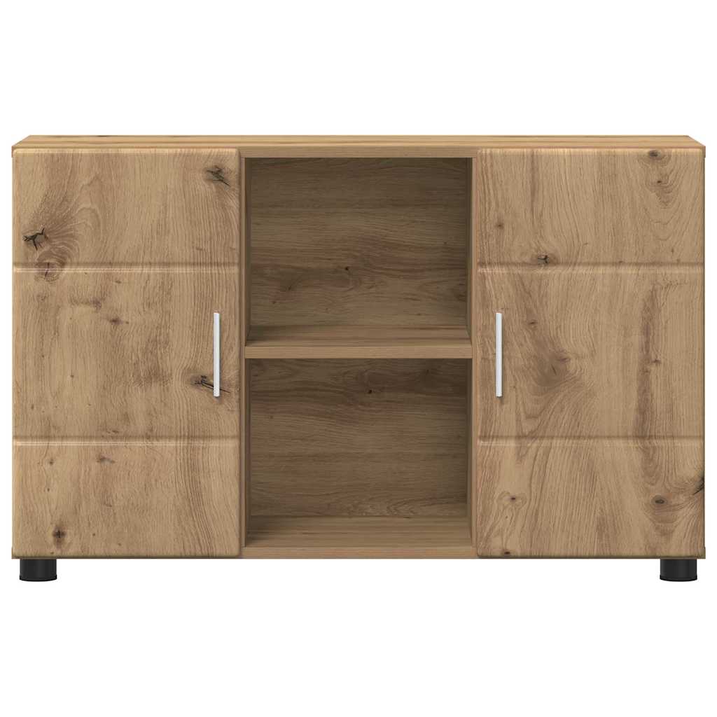 Sideboard with Shelf FLORIN Artisan Oak 88.5 x 30.5 x 55.5 cm