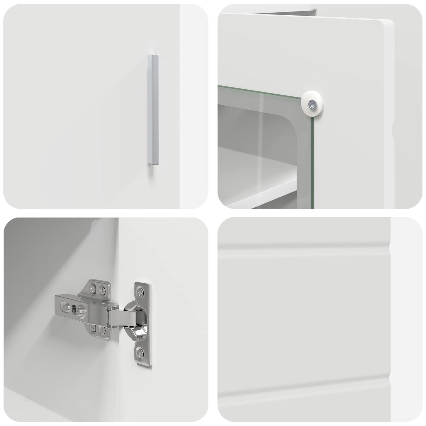 Wooden Cabinet White 88.5 x 30.5 x 73 cm Engineered Wood