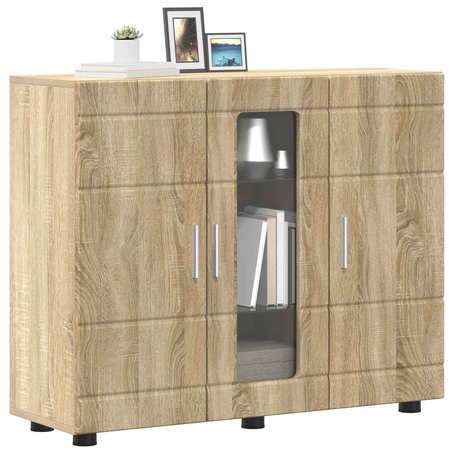 Wooden Cabinet Sonoma Oak 88.5 x 30.5 x 73 cm Engineered Wood