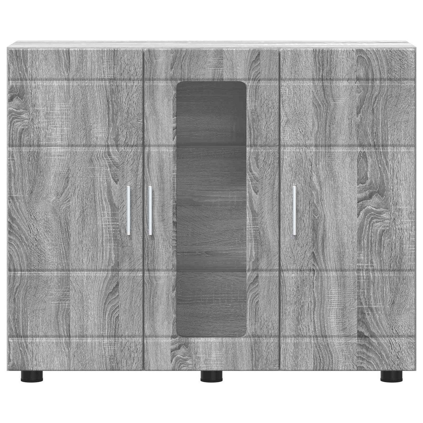 Wooden Cabinet Grey Sonoma 88.5 x 30.5 x 73 cm Engineered Wood