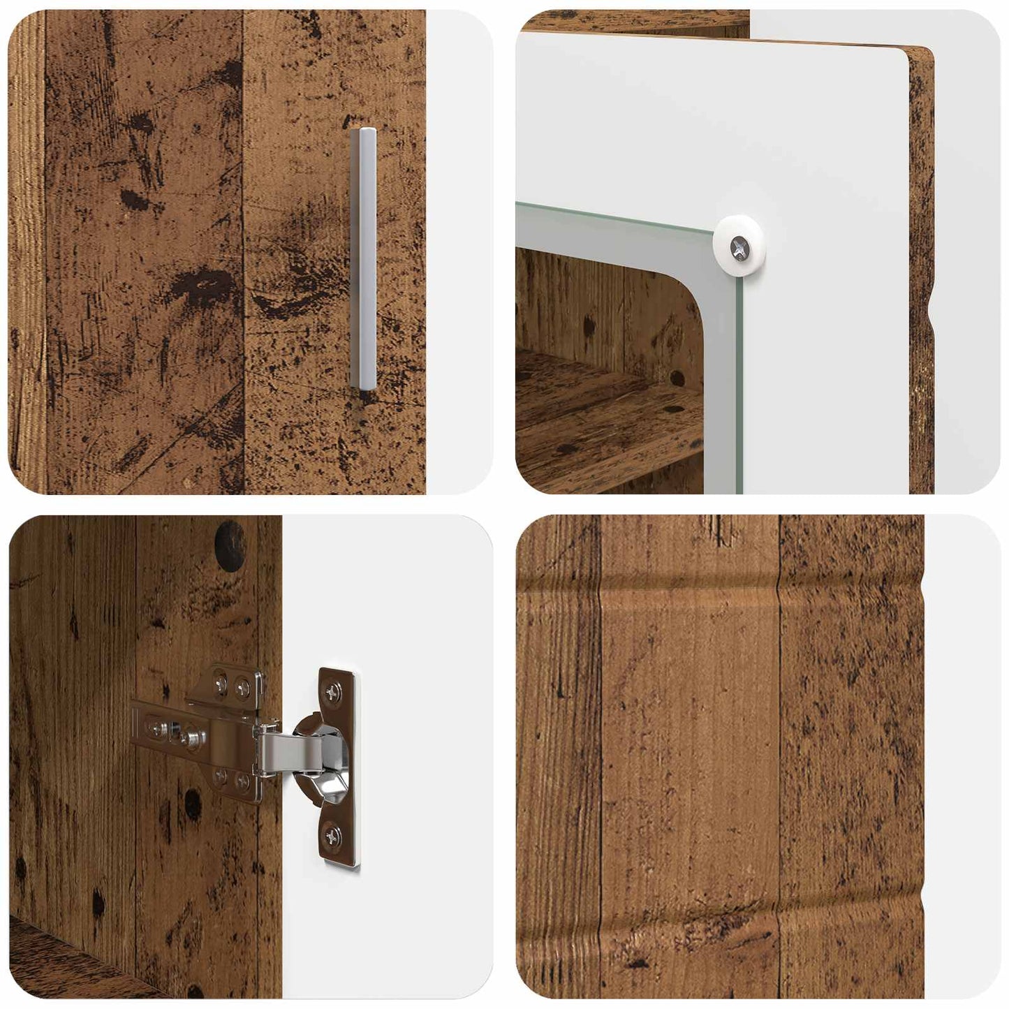 Wooden Cabinet Old Wood 88.5 x 30.5 x 73 cm Engineered Wood