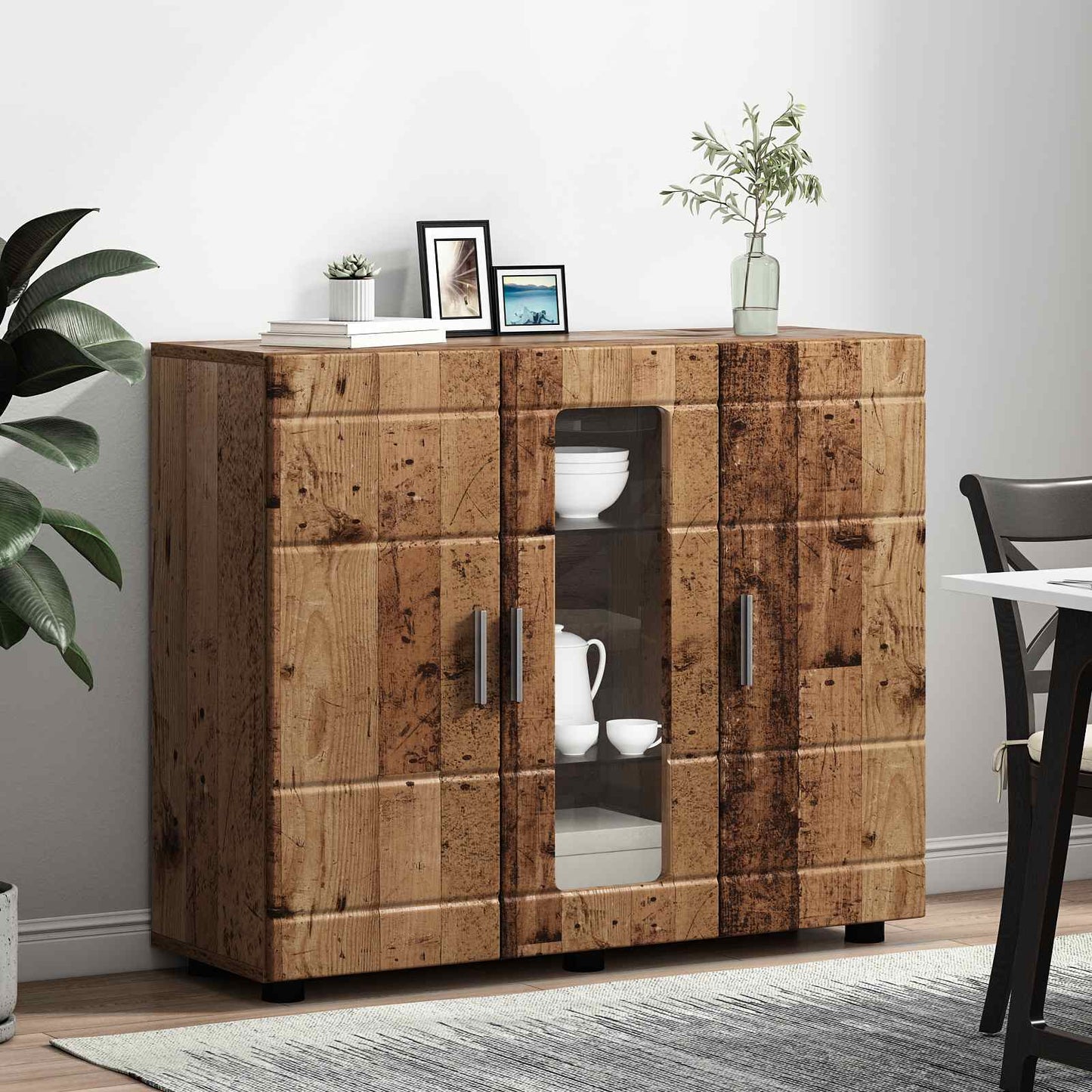 Wooden Cabinet Old Wood 88.5 x 30.5 x 73 cm Engineered Wood