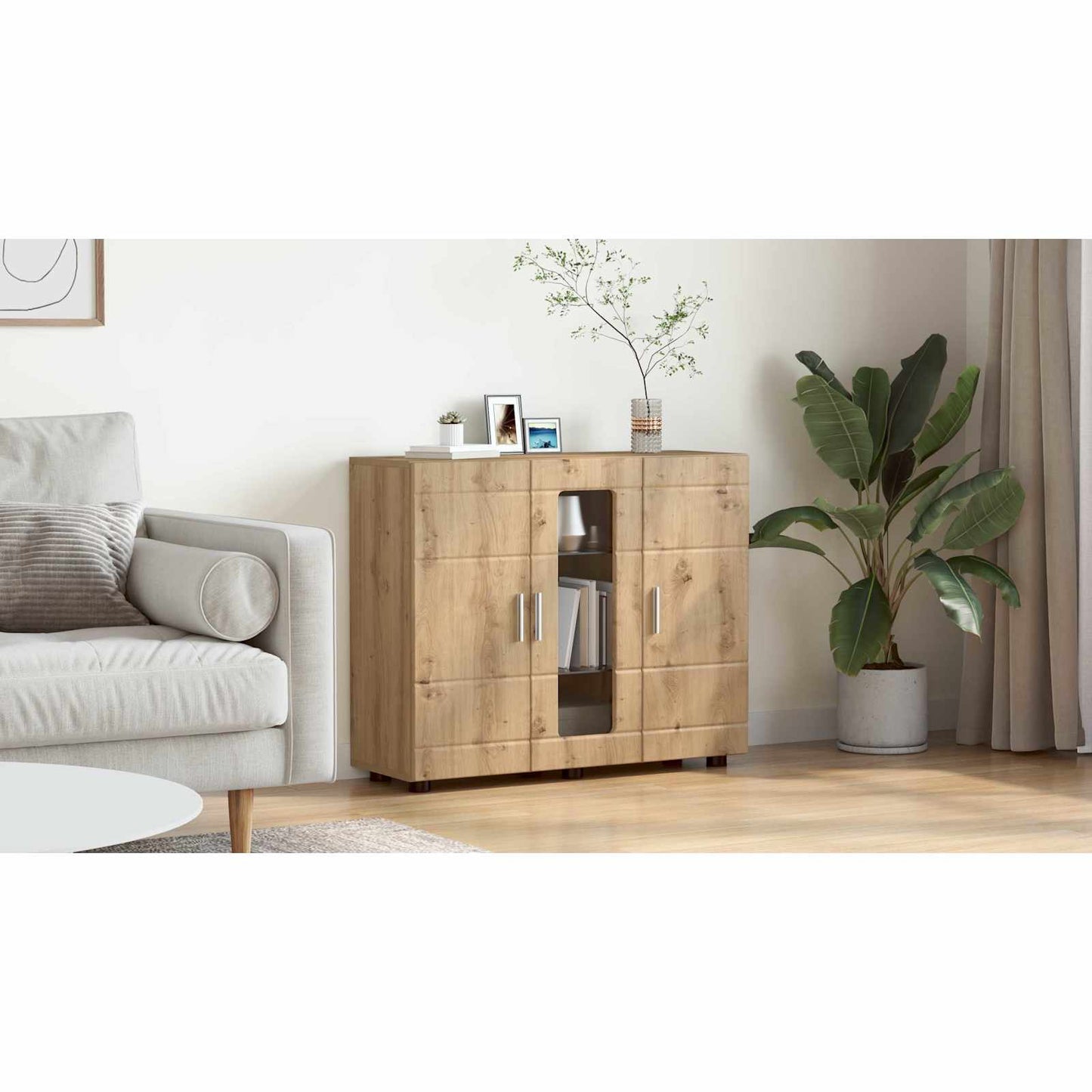 Wooden Cabinet Artisan Oak 88.5 x 30.5 x 73 cm Engineered Wood