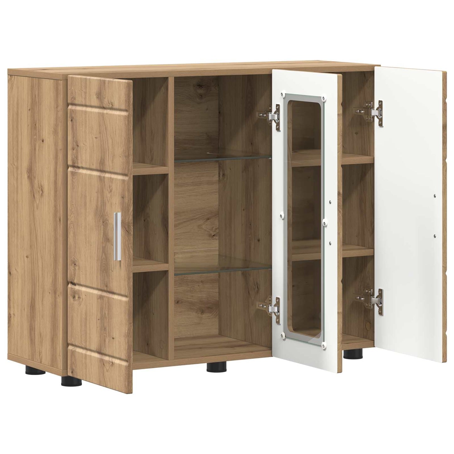 Wooden Cabinet Artisan Oak Engineered Wood