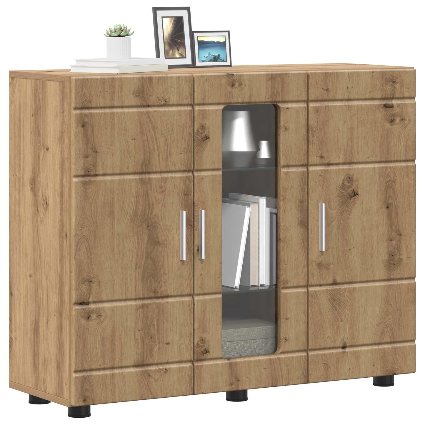 Wooden Cabinet Artisan Oak Engineered Wood