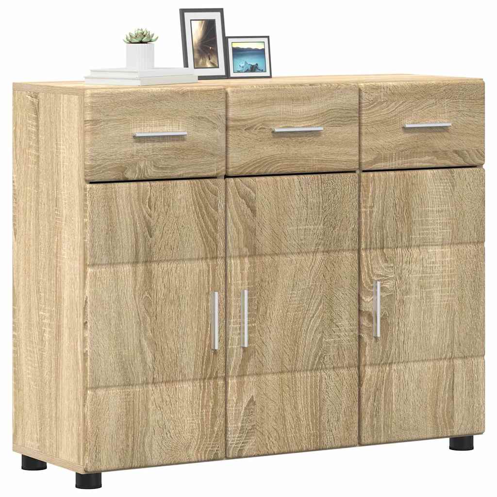 Sideboard FLORIN Sonoma Oak 88.5 x 30.5 x 73 cm Engineered Wood