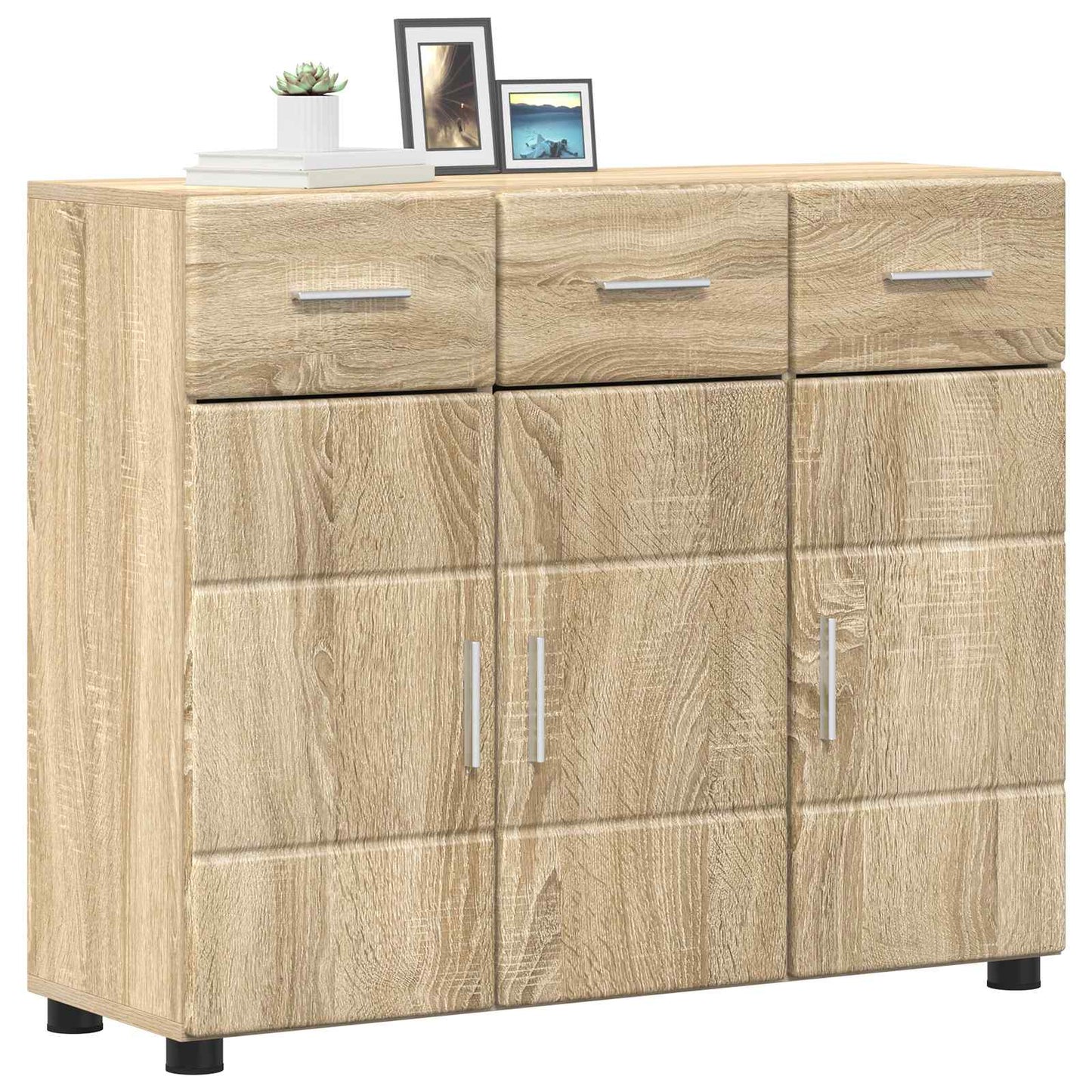 Sideboard FLORIN Sonoma Oak 88.5 x 30.5 x 73 cm Engineered Wood