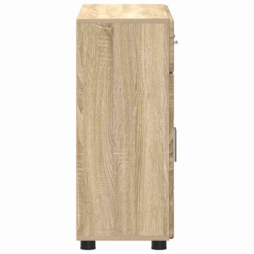 Sideboard FLORIN Sonoma Oak 88.5 x 30.5 x 73 cm Engineered Wood