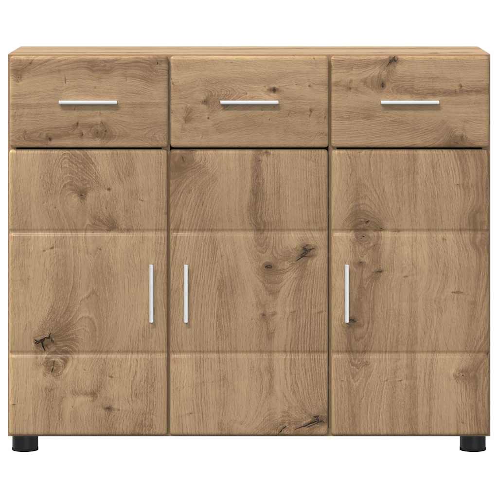 Sideboard FLORIN 88.5 x 30.5 x 73 cm Artisan Oak