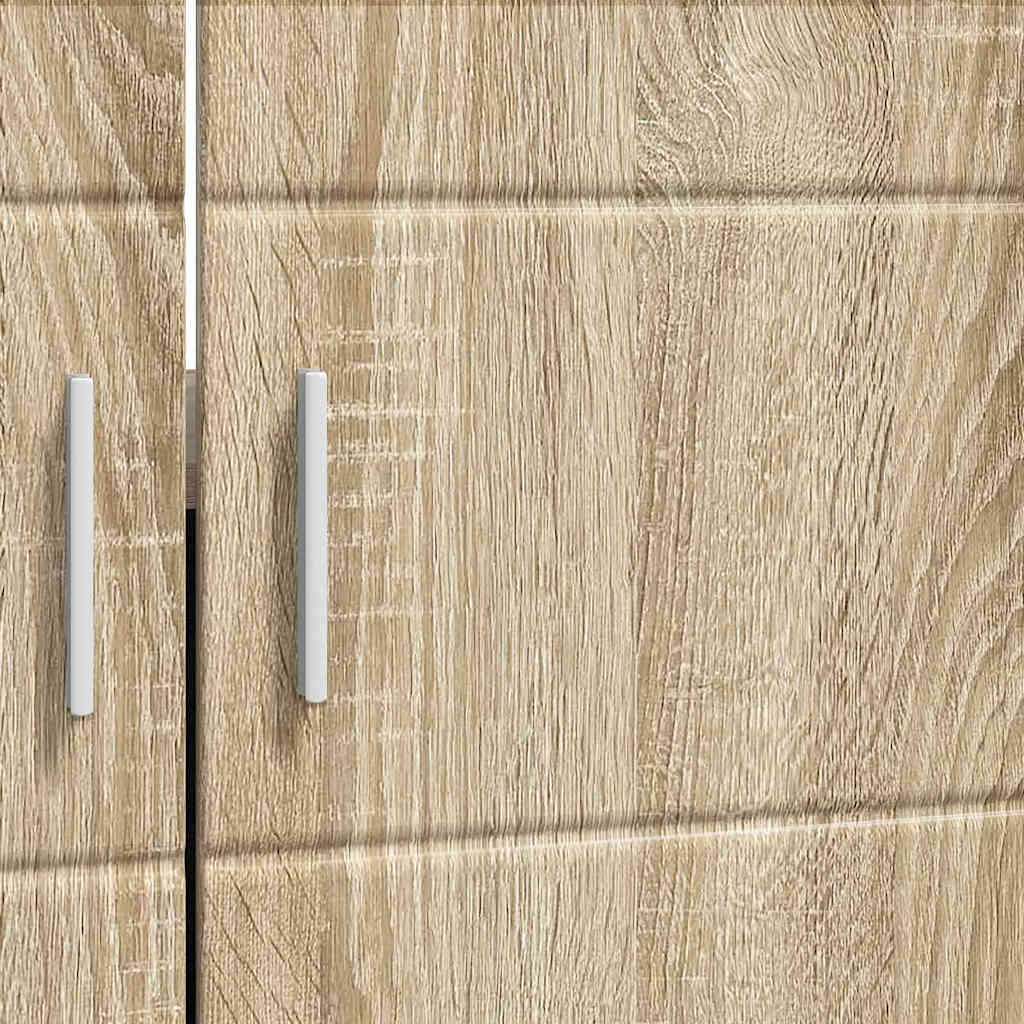 vidaXL Bathroom Basin Cabinet with Storage Sonoma oak 60 x 34 x 63 cm