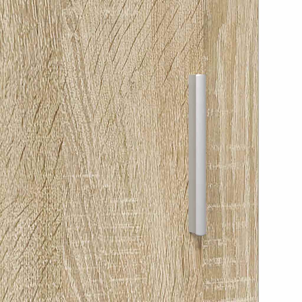 vidaXL Bathroom Basin Cabinet with Storage Sonoma oak 60 x 34 x 63 cm