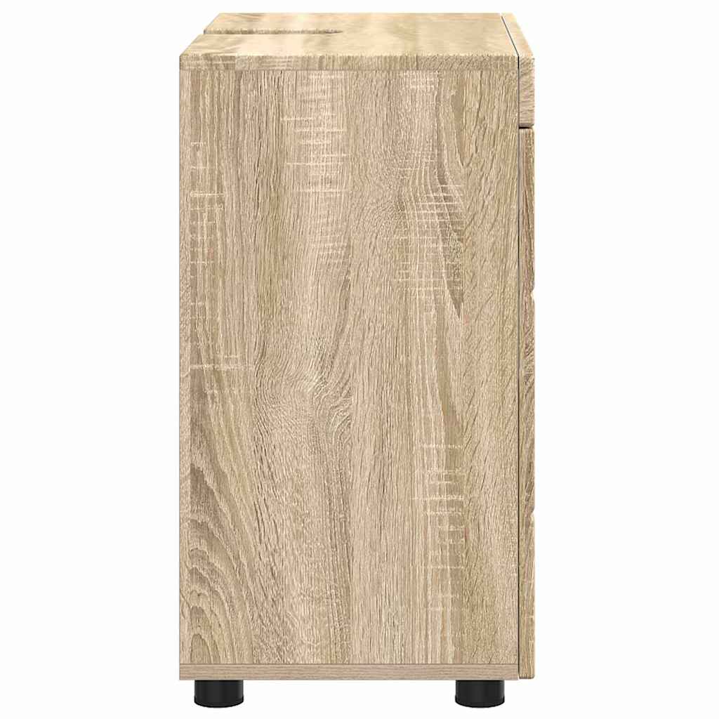 vidaXL Bathroom Basin Cabinet with Storage Sonoma oak 60 x 34 x 63 cm