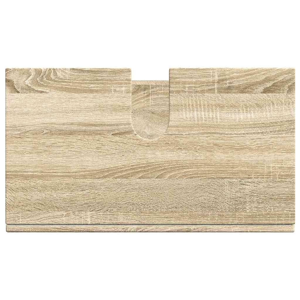 vidaXL Bathroom Basin Cabinet with Storage Sonoma oak 60 x 34 x 63 cm