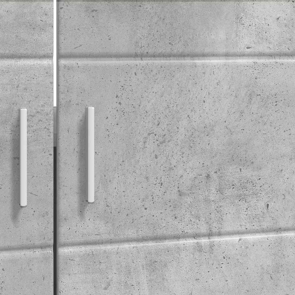 vidaXL Bathroom Basin Cabinet with Door Concrete grey 60 x 34 x 63 cm