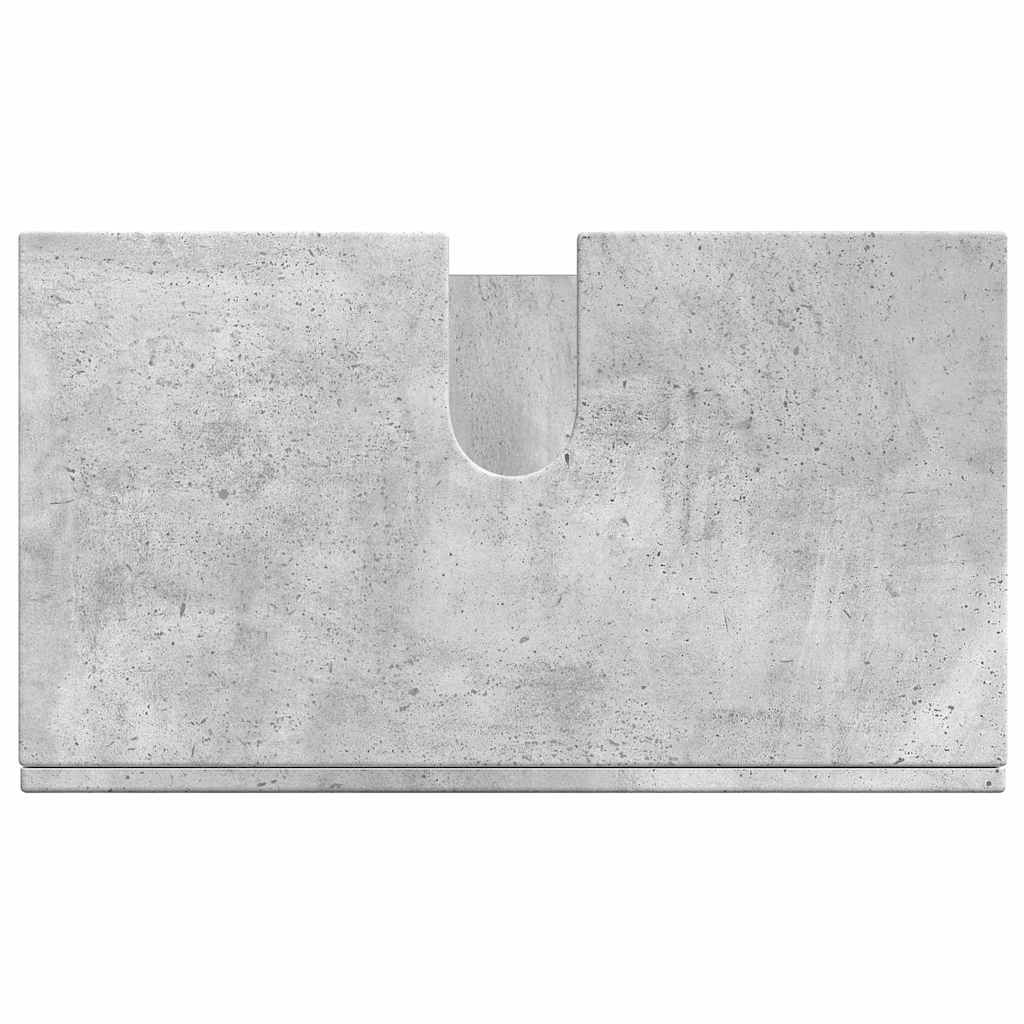 vidaXL Bathroom Basin Cabinet with Door Concrete grey 60 x 34 x 63 cm