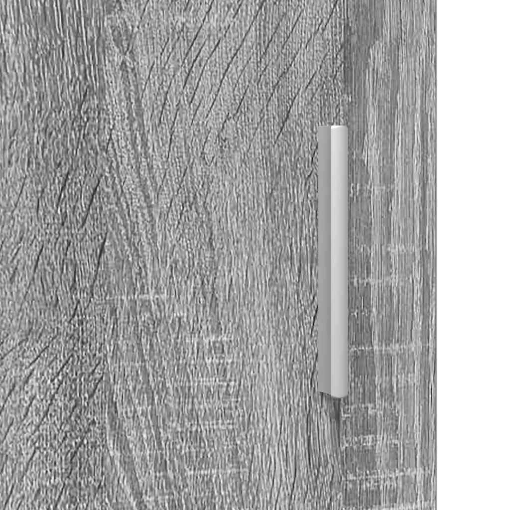 vidaXL Bathroom Basin Cabinet with Storage Grey sonoma 60 x 34 x 63 cm