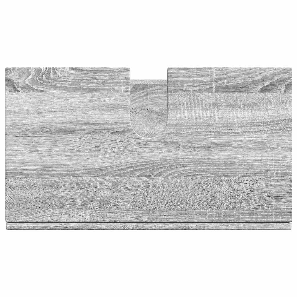 vidaXL Bathroom Basin Cabinet with Storage Grey sonoma 60 x 34 x 63 cm