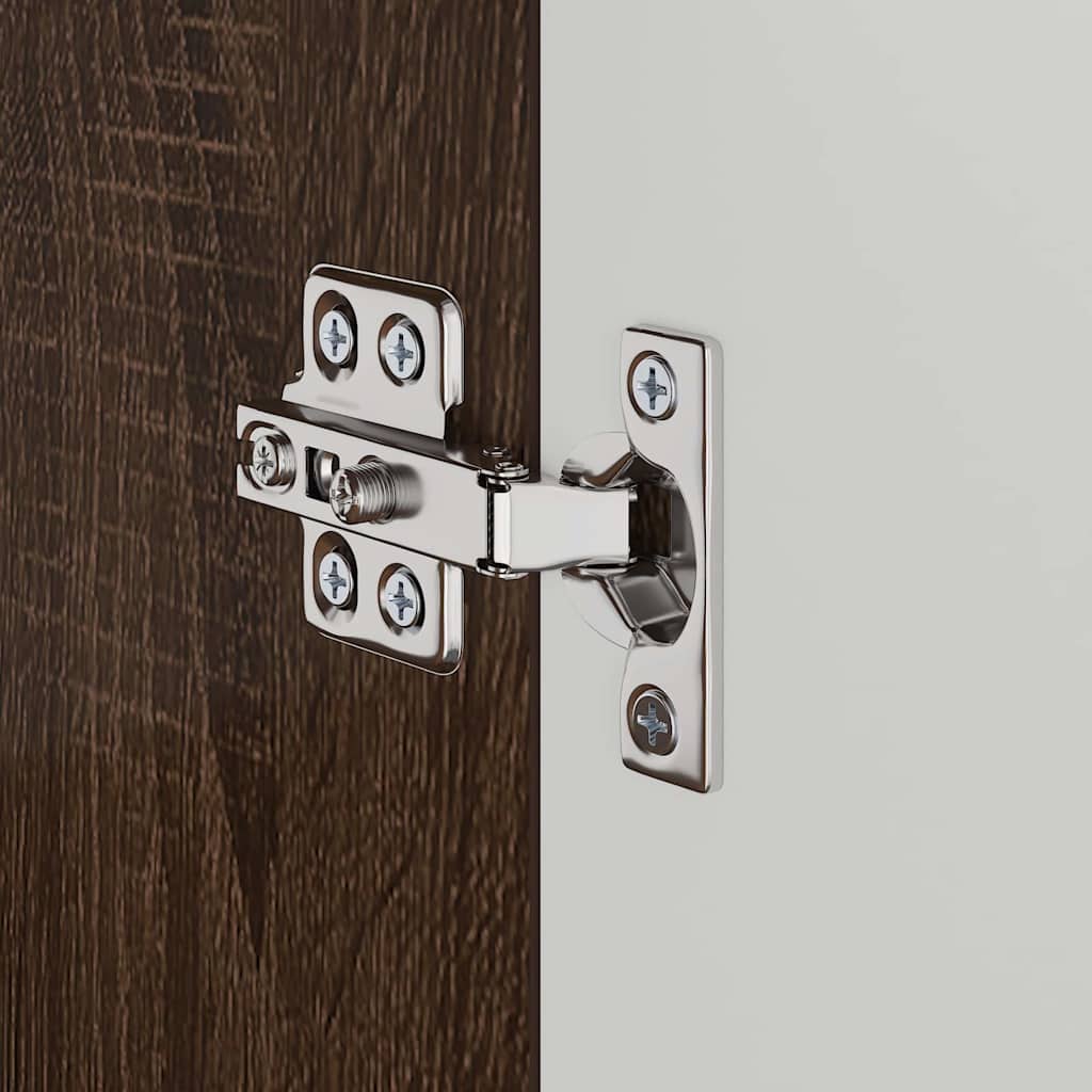 vidaXL Bathroom Basin Cabinet with Storage Brown oak 60 x 34 x 63 cm