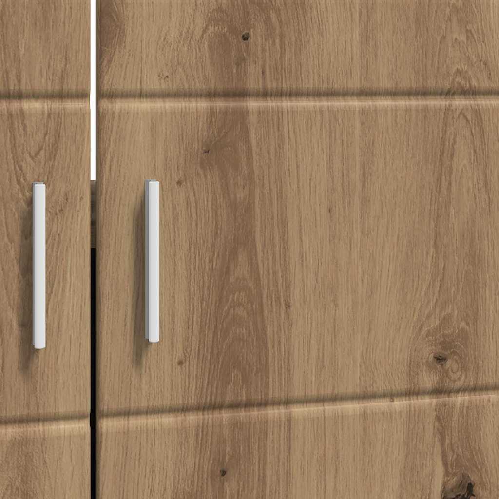 vidaXL Bathroom Basin Cabinet with Storage Artisan oak 60 x 34 x 63 cm