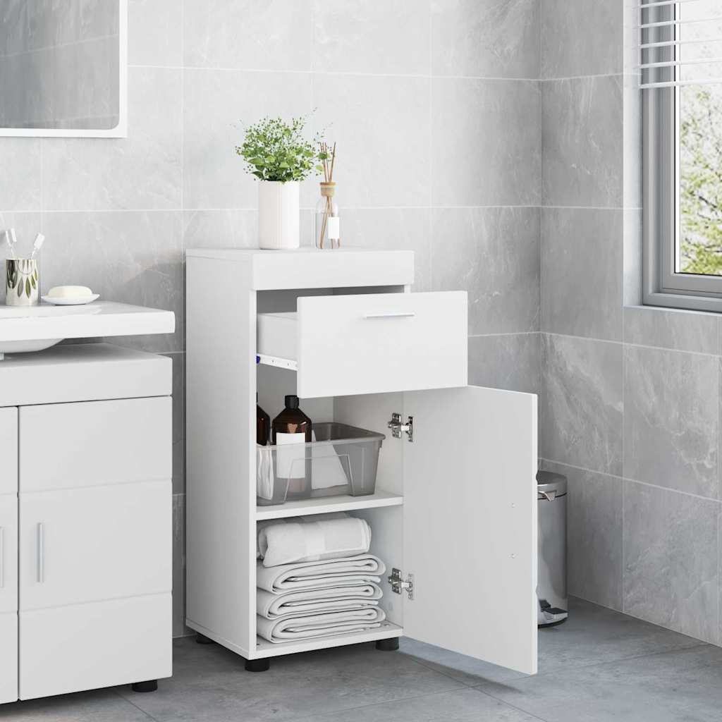 vidaXL Bathroom Cabinet White 37 x 31.5 x 82 cm Engineered wood