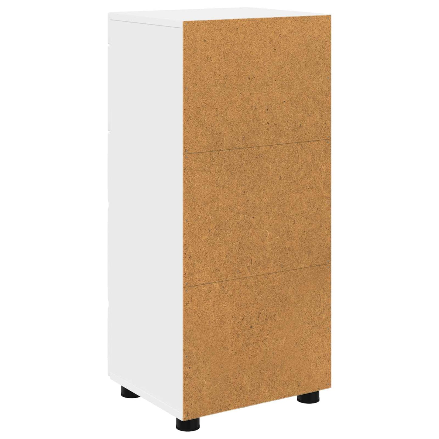 Bathroom Cabinet Set with Drawer TULUM White 37 x 31.5 x 82 cm