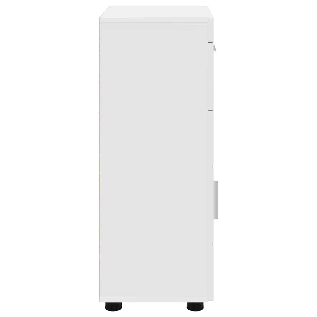 vidaXL Bathroom Cabinet White 37 x 31.5 x 82 cm Engineered wood