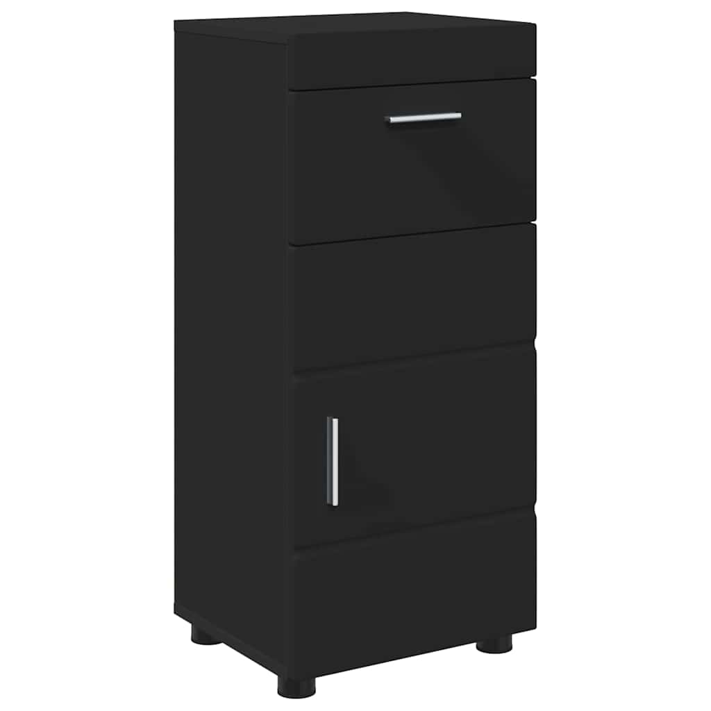 vidaXL Bathroom Cabinet Black 37 x 31.5 x 82 cm Engineered wood