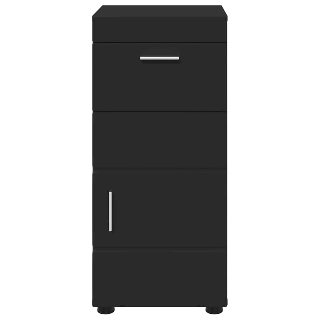 vidaXL Bathroom Cabinet Black 37 x 31.5 x 82 cm Engineered wood
