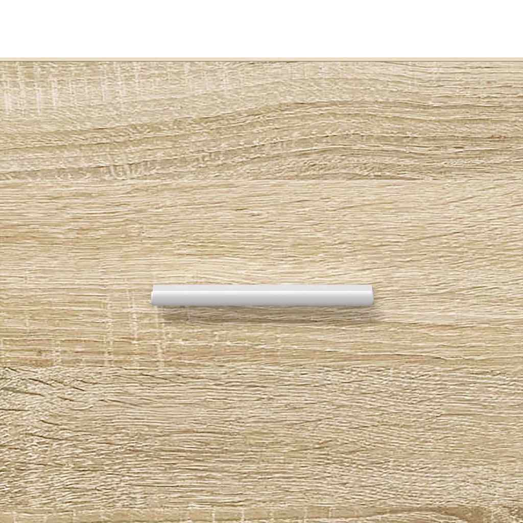 vidaXL Bathroom Cabinet Sonoma oak 37 x 31.5 x 82 cm Engineered wood