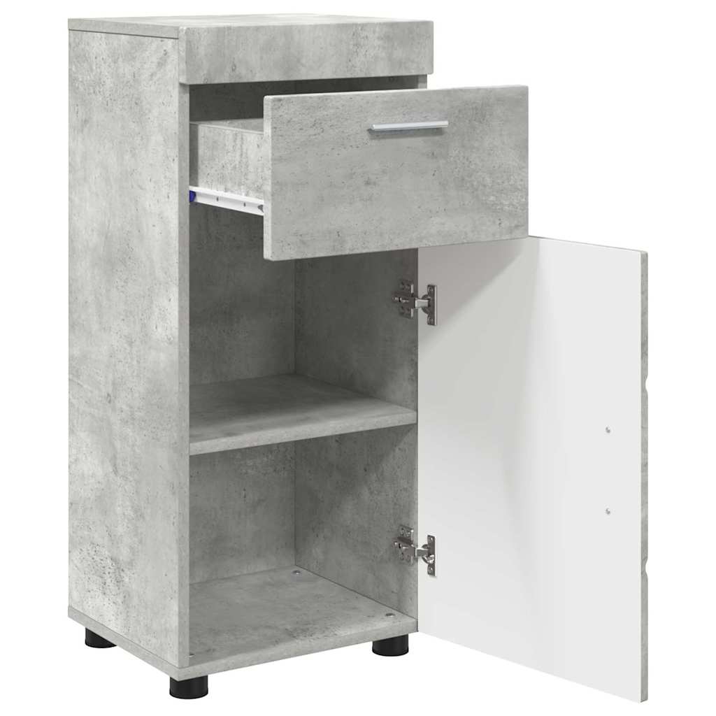 vidaXL Bathroom Cabinet with Storage Concrete grey 37 x 31.5 x 82 cm