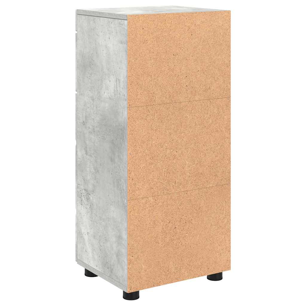 vidaXL Bathroom Cabinet with Storage Concrete grey 37 x 31.5 x 82 cm