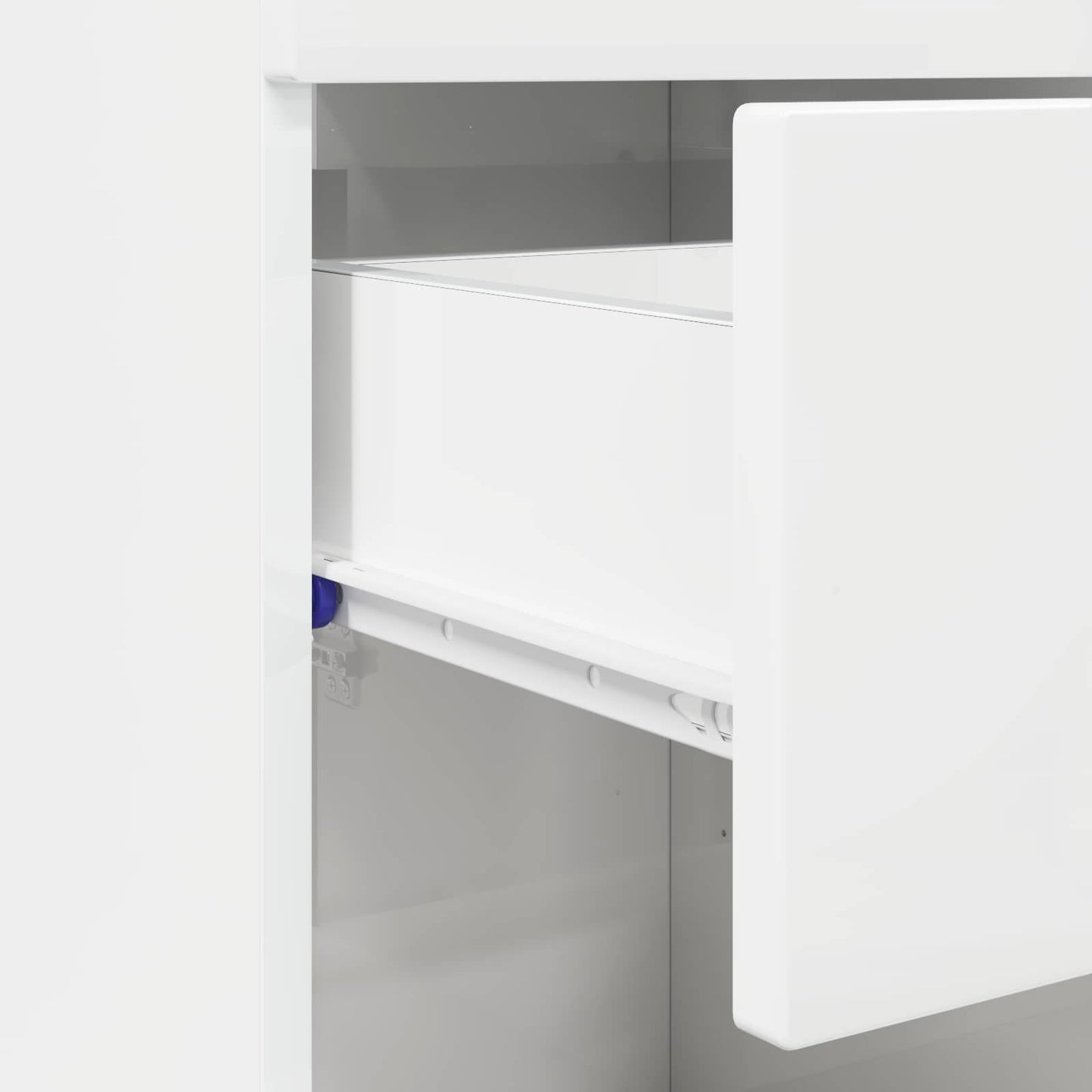 Bathroom Cabinet Set TULUM High Gloss White 37 x 31.5 x 82 cm