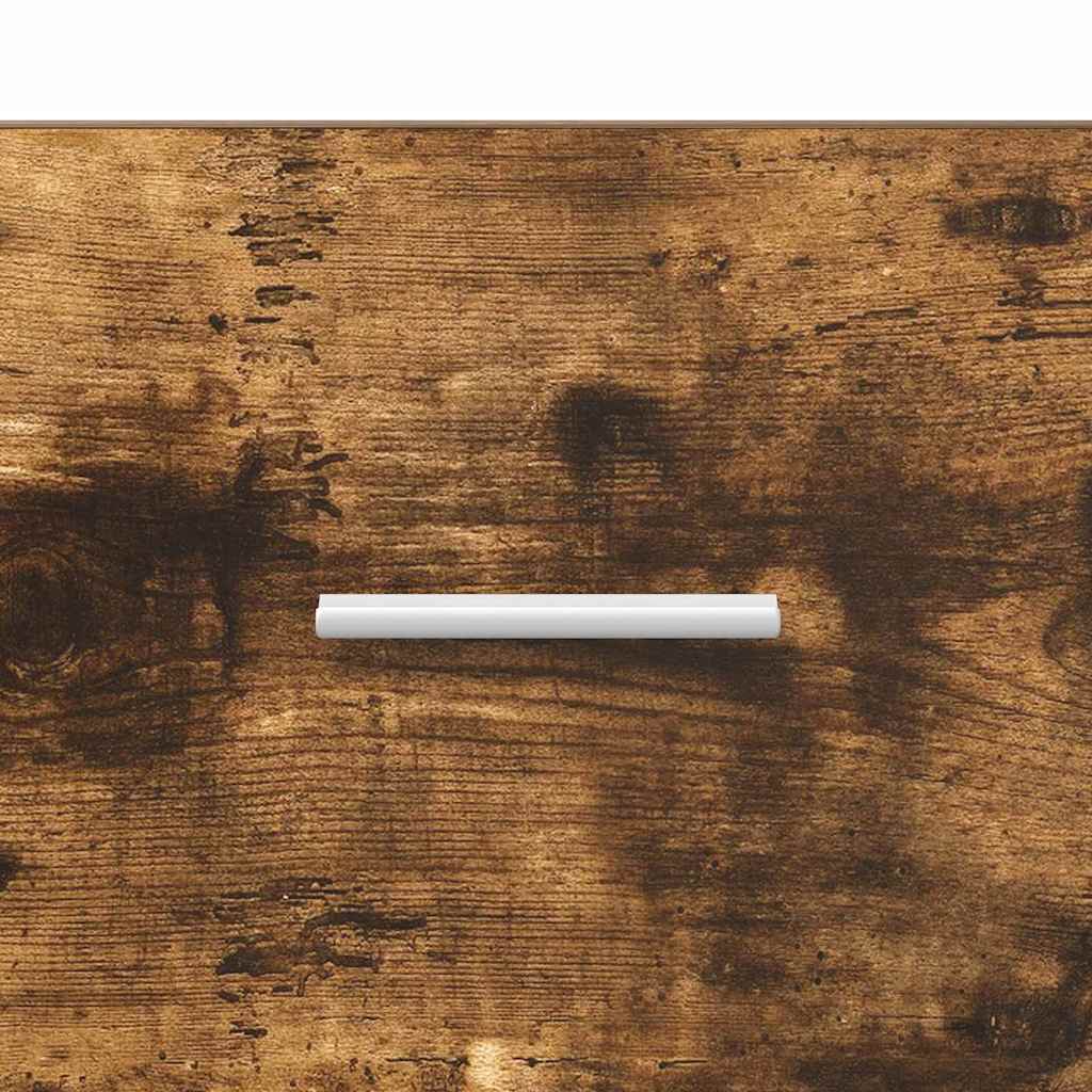 vidaXL Bathroom Cabinet Smoked oak 37 x 31.5 x 82 cm Engineered wood