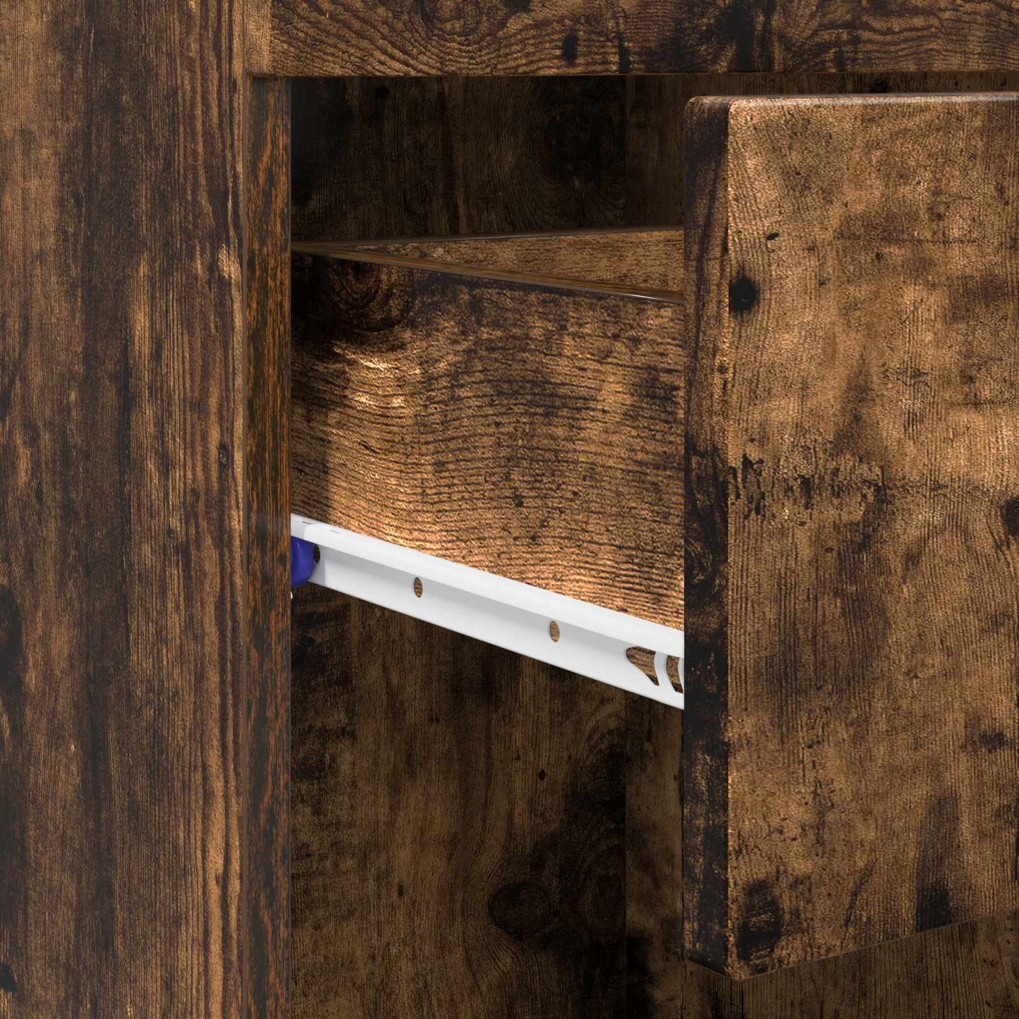 Bathroom Cabinet Set TULUM Smoked Oak 37 x 31.5 x 82 cm