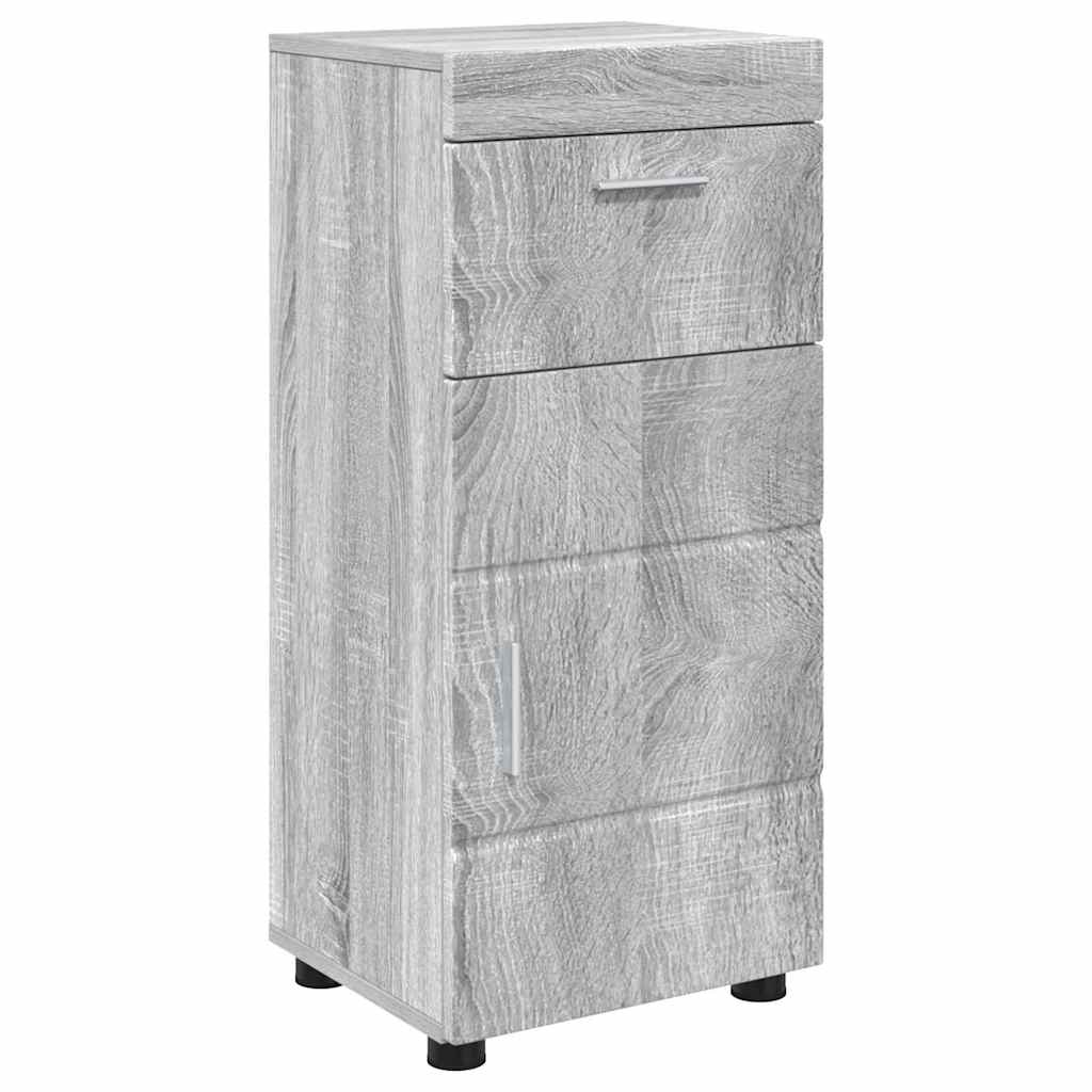 vidaXL Bathroom Cabinet Grey sonoma 37 x 31.5 x 82 cm Engineered wood