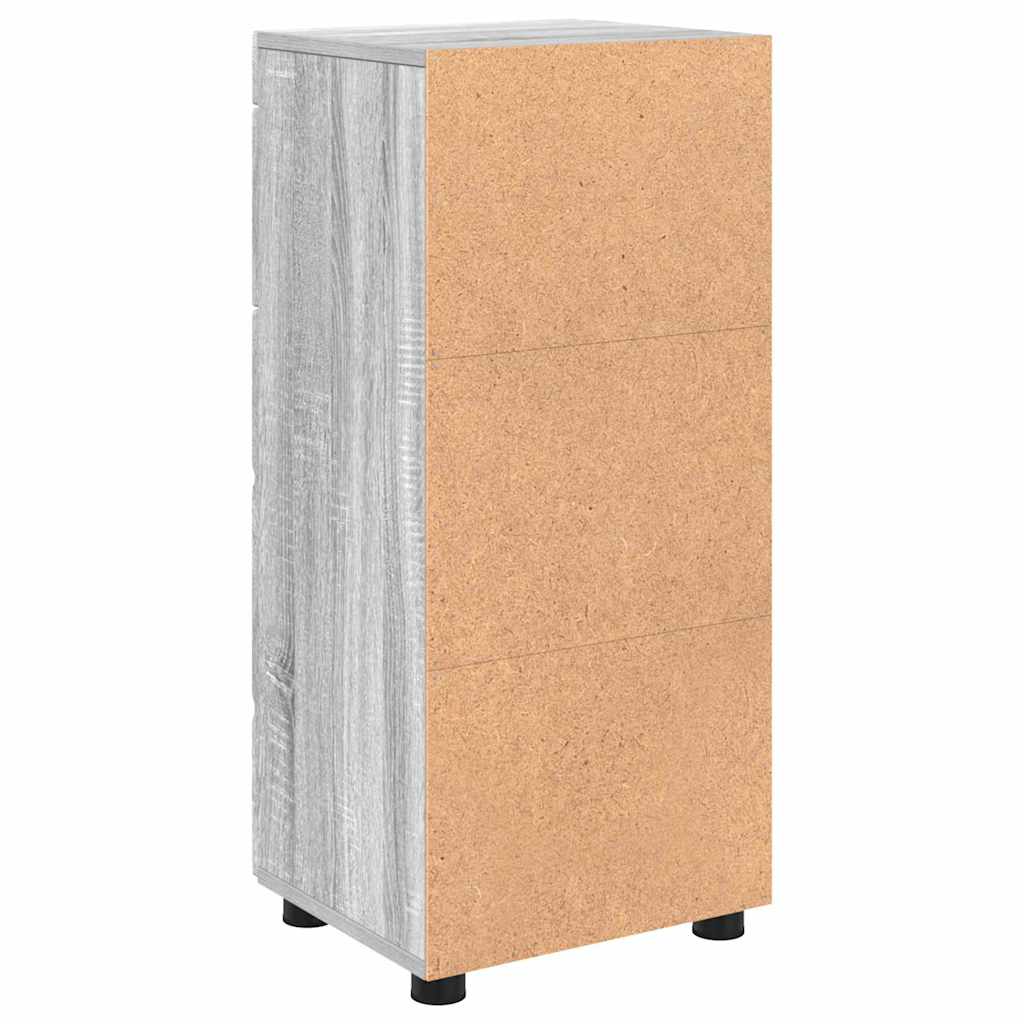 vidaXL Bathroom Cabinet Grey sonoma 37 x 31.5 x 82 cm Engineered wood